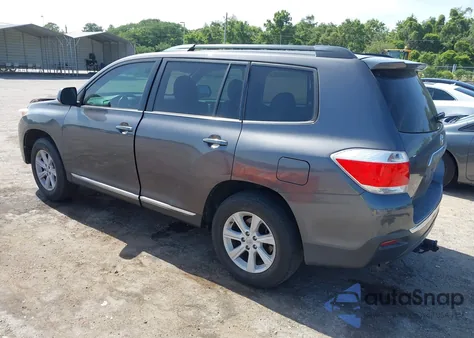 2013 Toyota Highlander Se V6 from USA, damaged, VIN 5TDBK3EH9DS213471